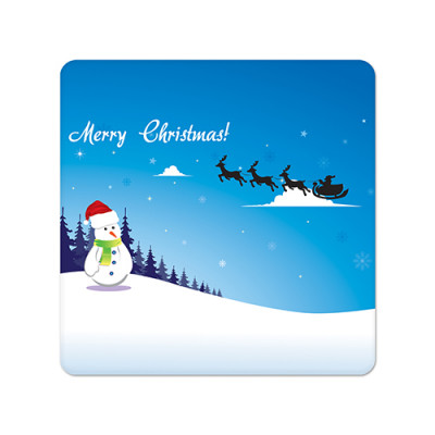 Fridge Magnet Square - Christmas